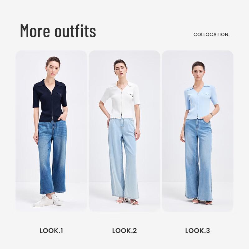 Navigare Women's Slim Fit Short Sleeve Knitted Cardigan