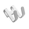 1/3/5pcs Space Aluminum Metal Shower Frameless Glass Door Hook Free Hole Towel Rack Hanger Key Holder Clothes Bathroom Organizer