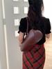 Women's French Baguette Underarm Bowling Bag - Simple Solid Shoulder Handbag