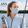 Comfortable Summer Face Guard Soft Ice Silk Guard, Half Sun Protection Neck Cover, Breathable Holes And Clavicle Shield with Elastic Ear Loop