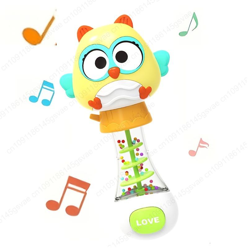 Cute animal Hand Cranked Bell - Early Childhood LearningToy That Enhances Grip Strength Promotes Visual And Auditory Development