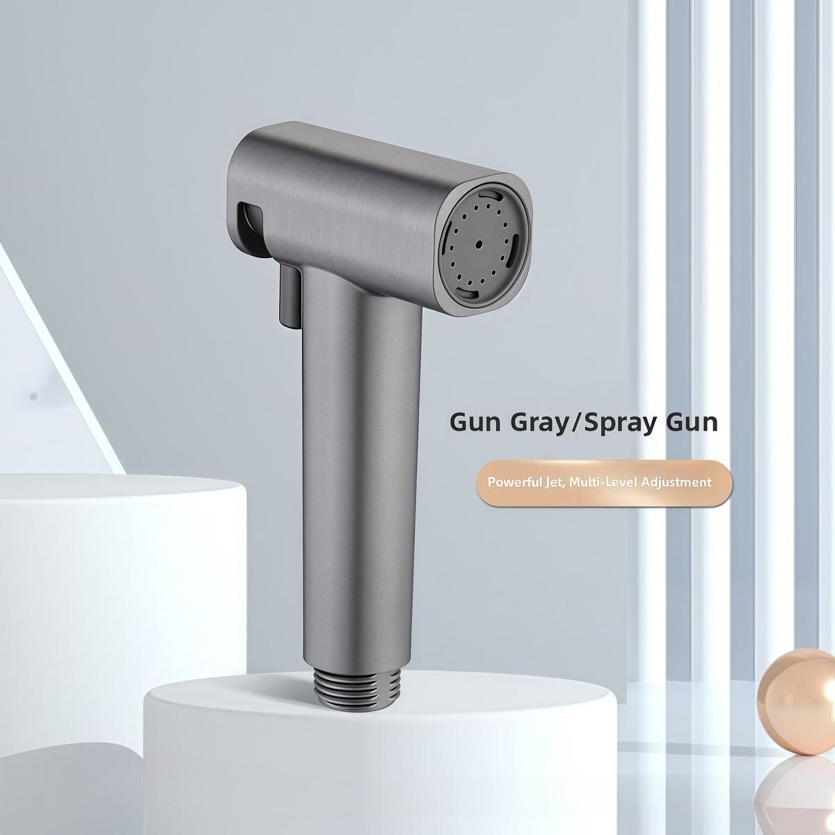 

Туалетный душ Водяной пистолет Насадка Аксессуар для дома и ванной комнаты Ручной туалетный биде-распылитель Многофункциональная душевая лейка высокого давления серый