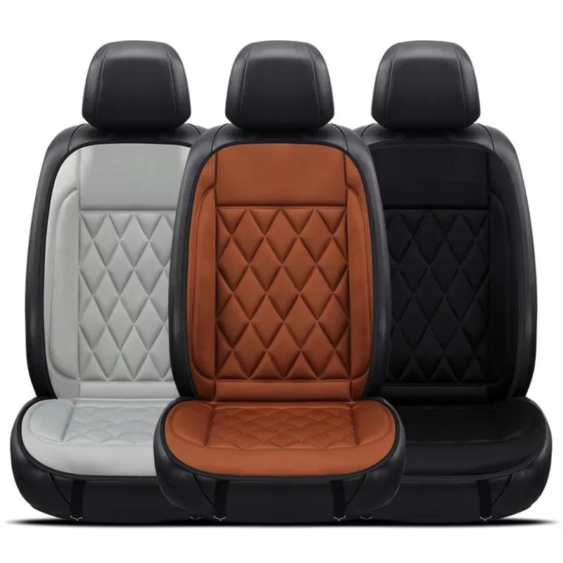 2PCS Car Winter Seat Set Heating 12V Universal Car Driver Heated Seat Cushion Winter Auto Warmer Seat Heating Car Accessories