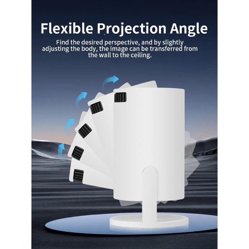 The New M5 Wireless WIFI Same Screen Mobile Phone Can Be Connected To TYPE-C Cable Power Bank Portable Projector