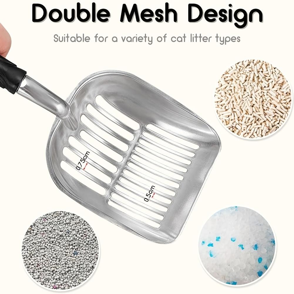 Cat Litter Shovel, Long-handled Cat Shovel, Aluminum Alloy Screen Metal Shovel,feces Screen,net Shovel,metal Cat Litter Shovel,cat Litter Basin Shovel