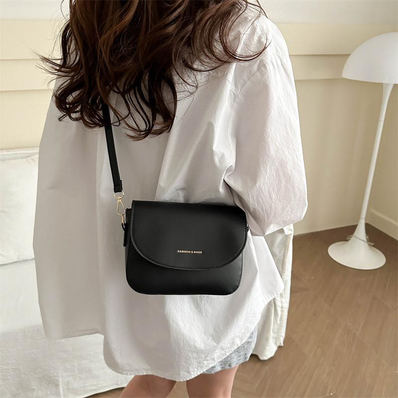 Trendy Candy-colored Saddle Bag In White Khaki Pink Green Brown Black