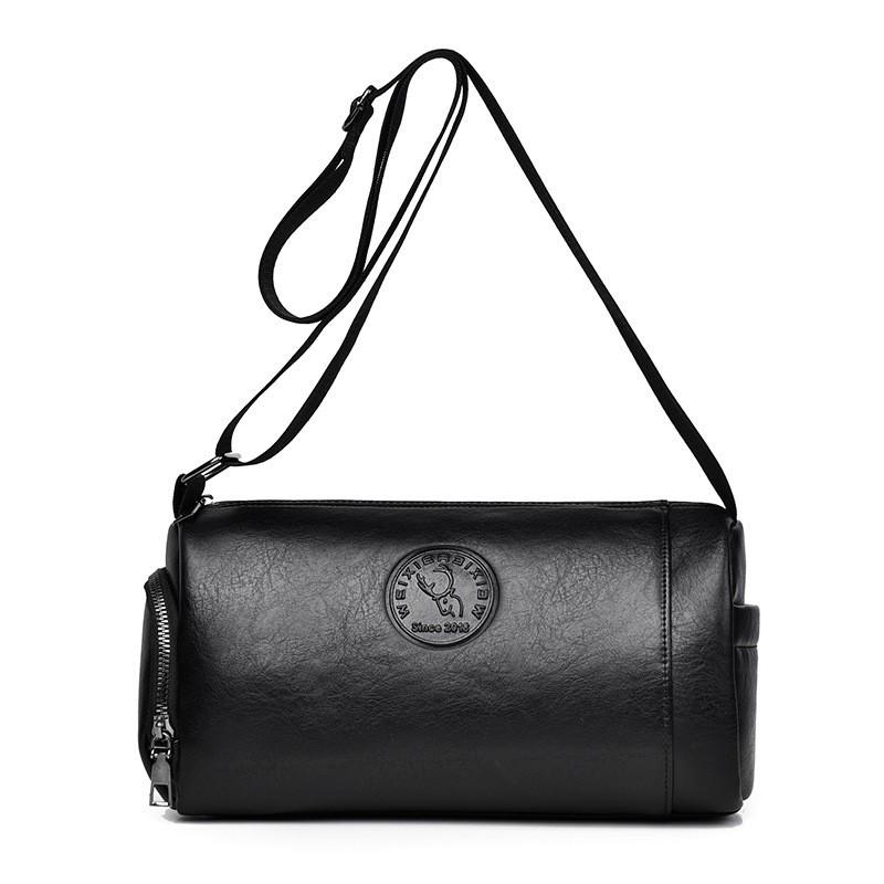 New High-end Men s Bag With Large Capacity Waterproof Crossbody Fashionable Travel Shoulder 27x12x24 чёрный