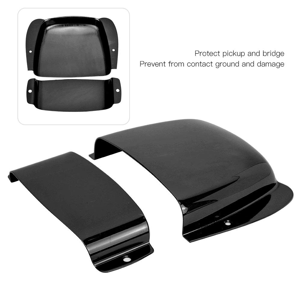Conjunto de Coberturas de Captador e Ponte de Ferro Protetoras Compatível com Guitarra Precision Bass e Jazz Bass Parafusos de Montagem Incluídos, Cobertura, (PB) Baixo,