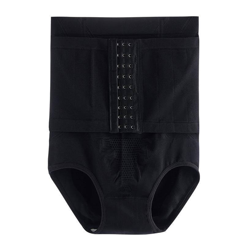 High Waist Buckle Tummy Control Shapewear Postpartum Butt Lifting Slim Briefs S