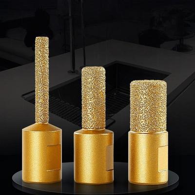 1PC High Potency Vacuum Brazed Burr Rotary Grinding Head for Angle Grinder Edge Trimming Grooving Round Shank Tool