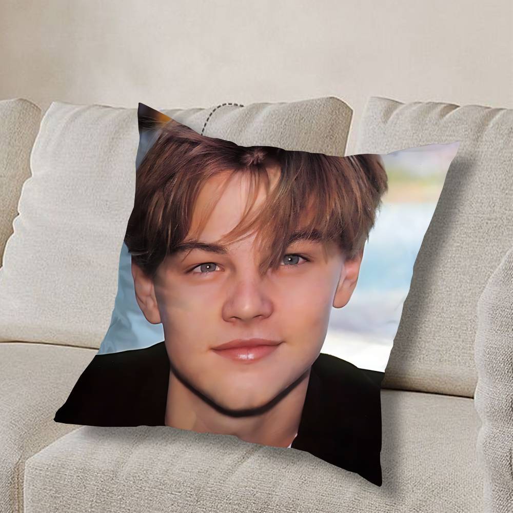 L-Leonardo D-Dicaprio YoungS Pillow Case Sofa Living Room Bedroom Headboard Backrest Cushion Square Cushion Nap Time