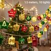 Snowman Led String Lights, Battery Operated Snowman Fairy Lights For Christmas Thanksgiving Fall Indoor Outdoor Home Decor