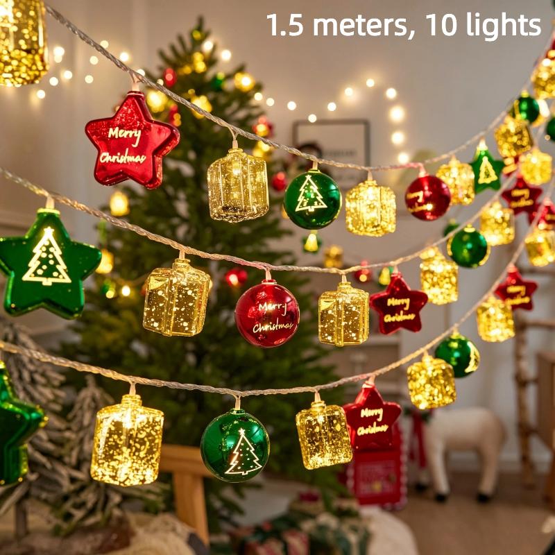 Snowman Led String Lights, Battery Operated Snowman Fairy Lights For Christmas Thanksgiving Fall Indoor Outdoor Home Decor