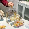 Transparent Fruit Tray Exquisite Storage Can Multipurpose Snack Storage Box  Food