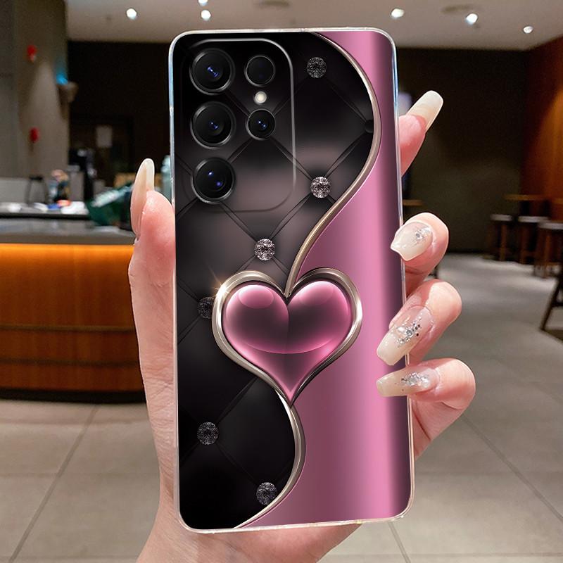 Bag Clear Case For New Hot Samsung Galaxy S26 Ultra S26 edge S 26 Plus Cover Luxury Pretty Butterfly Flower Soft TPU Phone Cases