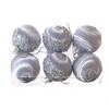 6PCS 6/8CM Silk Sequin Christmas Ball Christmas Ball Decoration Xmas Tree Pendent Ornaments For Wreaths Garlands Ball Paintings