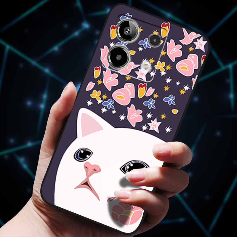 3D Flowers Emboss Fundas For Redmi Note 13 Case Note13Pro 5G Soft Silicone Phone Cases for Redmi Note 13 Pro Plus Back Cover Bag