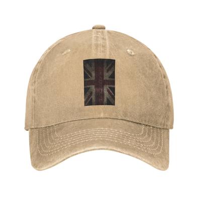 British Flag Baseball Caps Denim Fabric Hats Adjustable Casquette Sports Baseball Cowboy Hat for Unisex Women