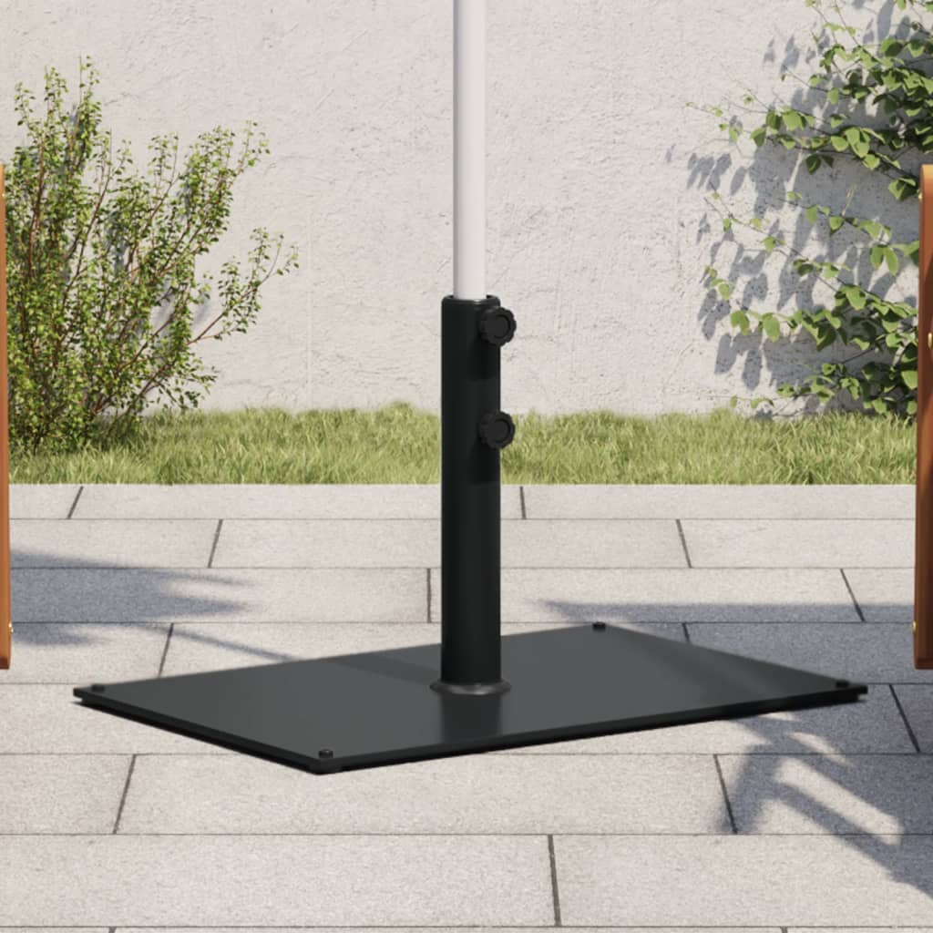 Sun Umbrella Base Ø32 38 48 mm Pole 15 kg Rectangular