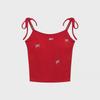 Dopamine Lace-Up Camisole with Chest Pads: Women's Slim Fit Summer Vest