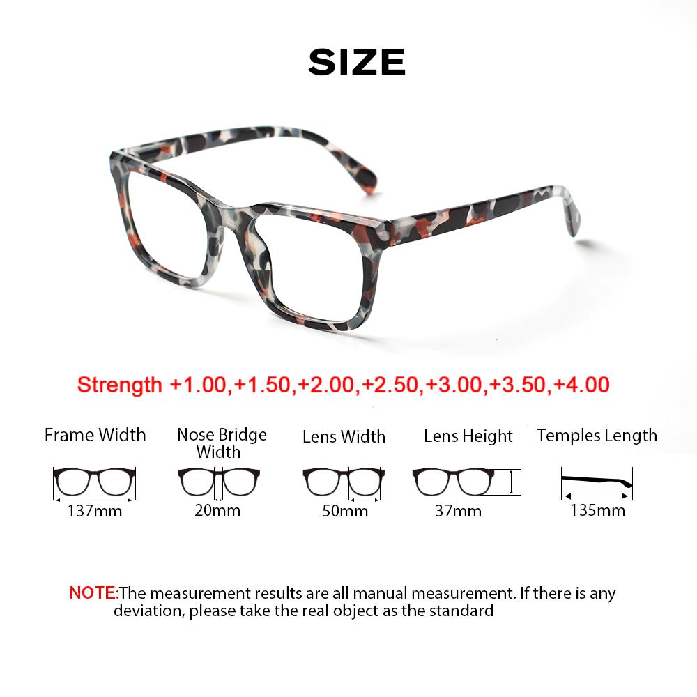 Turezing Reading Glasses Spring Hinge Tortoiseshell HD Readers Diopter +1.0 To +6.0 for Men and Women