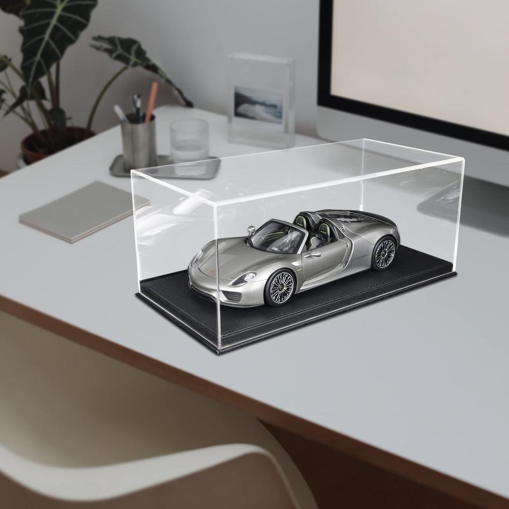 PAUDI MODEL Acrylic Display Case for Figures and Collectibles (32.5 x 16.5 x 13.5 cm, Black)