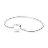 Moment Heart-shaped Chain Buckle Snake Bone Chain Silver 925 Silver Bracelet Women's Style 599206C00