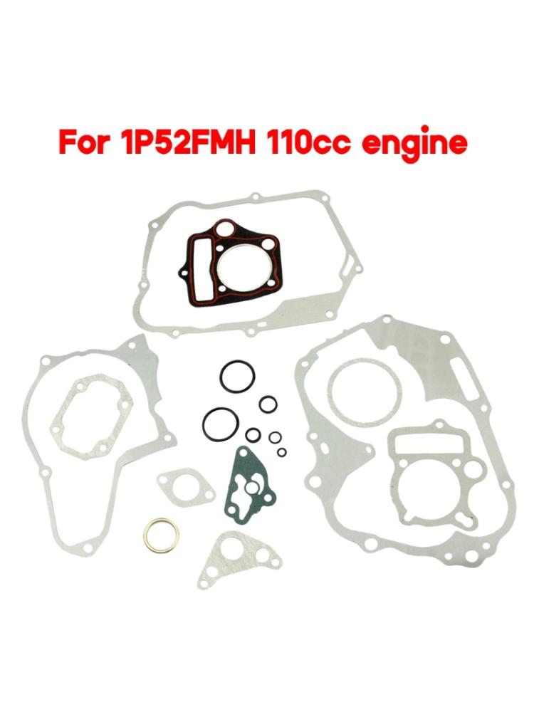Kompatibilní pro motokáry 110CC Motokáry Motocykly Motor Válec motoru na horní straně klikové skříně Sada těsnění krytu spojky statoru