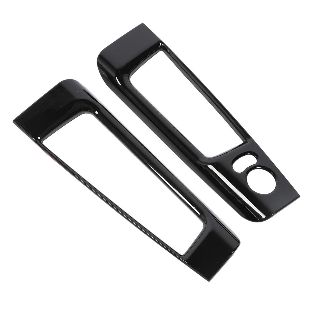 Interior Door Storage Organizer Cover Trims Inner Door Storage Box Frame Trim For Abarth 595 LHD 2007‑2024 Glossy Black