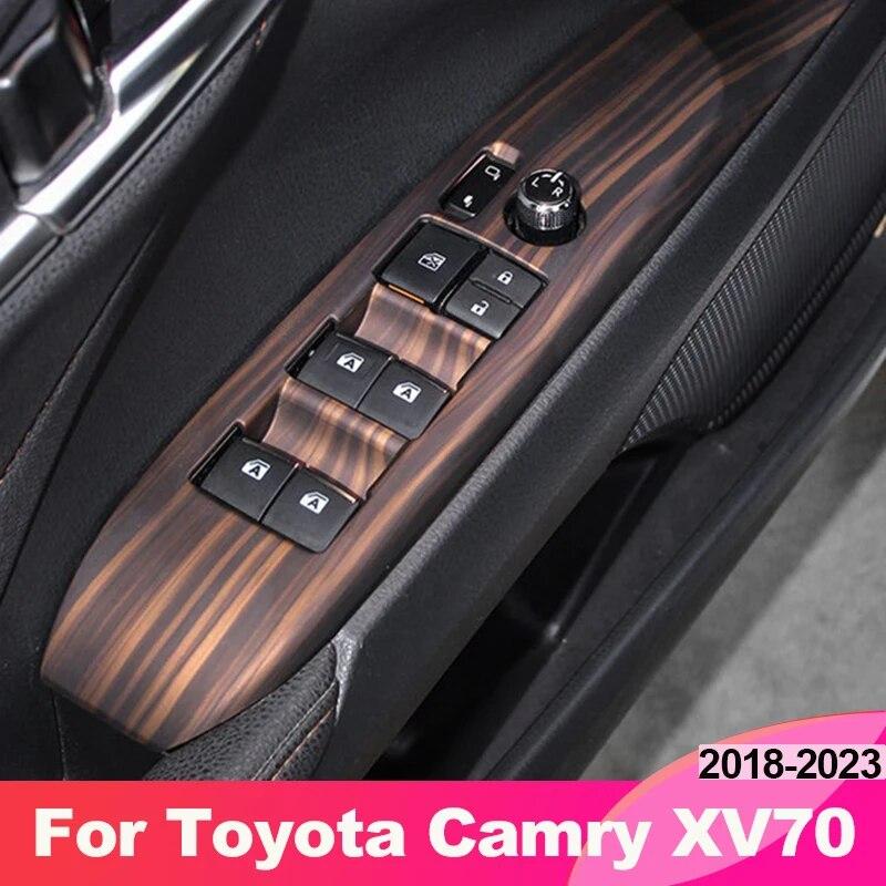 

Для Toyota Camry 70 XV70 2018 2022 2023 гибридное автомобильное оконное стекло подъемник панель переключателя подлокотника накладка аксессуары