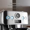 Kompaktní poloautomatický kávovar na espresso s vysokotlakou parou a napěňovačem mléka - Nerezový kávovar pro domácnost a kancelář