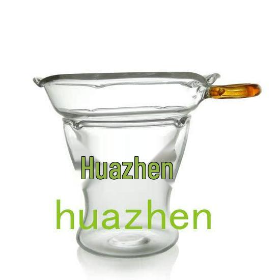 Handmade Glass Gongfu Tea Set: High-Density Filter Screen, Creative Tea Strainer, and Glass Tea Coaster. Customizable прозрачный