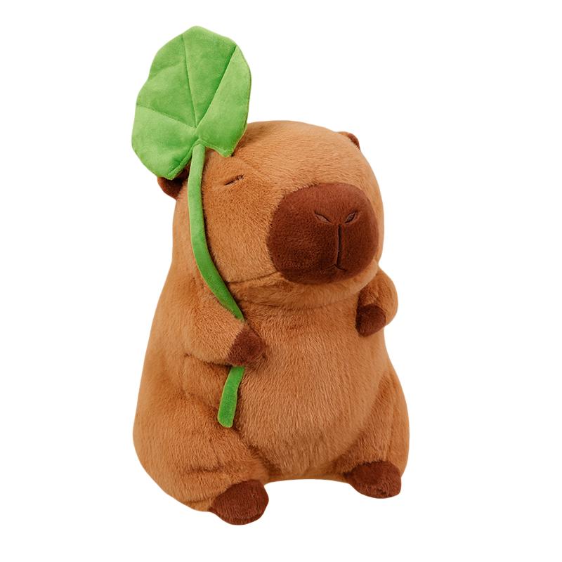 Lotusblatt Capybara Plüschtier Auster Biene Rucksack Capibara Cosplay Einhorn Dinosaurier Boba Brotring Dekor Kuscheltiere