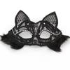 Christmas Costume Party with Adult-themed Sexy Mask Cat Ears Animal Girl Pure Erotic Half-face Mask Props