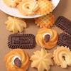 4Pcs Resin Simulation Waffle Cookies Biscuits Charms Pendants For Jewelry Making Necklace Earring Diy Handmade Accessories