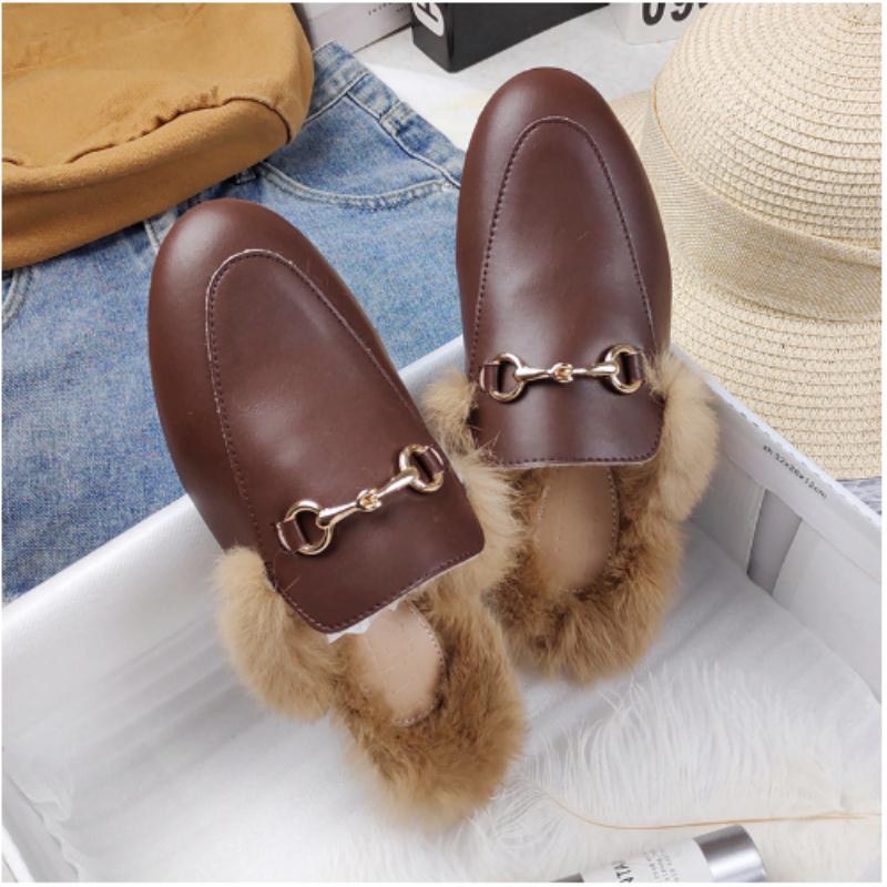 Vinter Halvsko for Menn Svarte Loafers Tøfler Lakkskinn Casual Kjøresko Loafer Lettvekts Flats Sandaler for Kvinner