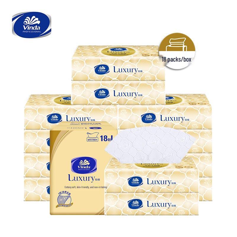 Vinda 3-Ply Unscented Facial Tissues