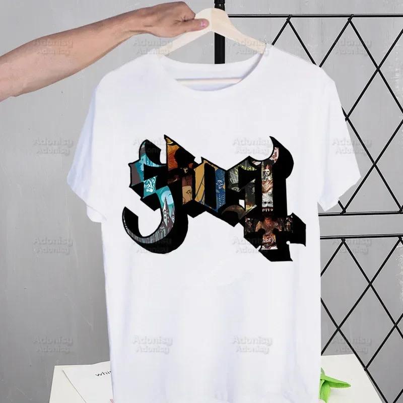 Ghost Band Hard Rock Band Harajuku Men's Tshirt Unisex Short Sleeve T Shirt Casual Ghost B.C. Heavy Metal T-shirt Male Tops