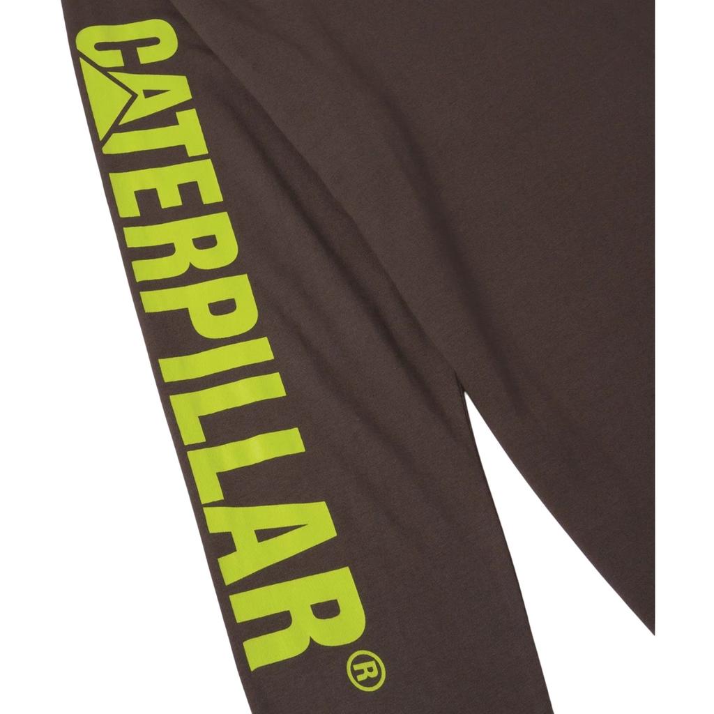 Caterpillar Mens Trademark Banner Long-Sleeved T-Shirt