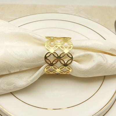 6Pcs Hollow Metal Shape Napkin Ring Wedding Party Dinner Banquet Table Ornament
