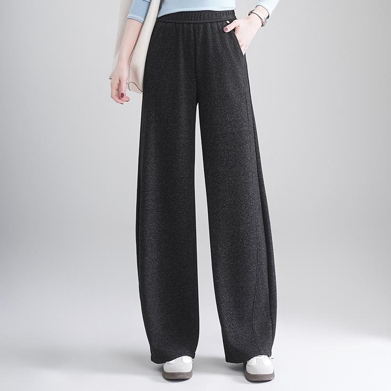 

Women s Lazy Style Crescent Moon Wide-Leg Pants - Spring 2026 Collection XL (90-105 jin) темно-серого