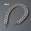 New Fashion Woman Bag Accessory Detachable Parts Replacement Chain Beige Resin Luxury Strap Women Acrylic Shoulder Handle Chain