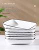 Nordic Style Creative 6-Piece Square Ceramic Plates - Microwave Safe Dinnerware Set