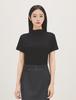 ROEM Mock Neck Short Sleeve T-Shirt Rmhwg25Rt1