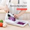 Chopping Block Multifunctional Foldable Cutting Board with Colander Kitchen Chopping Board Washing Basket Drain Kitchen Tools