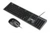 Set Keyboard + Mouse IKMS606 Black (USB 2.0; (US); Black, Optical; 800 DPI)