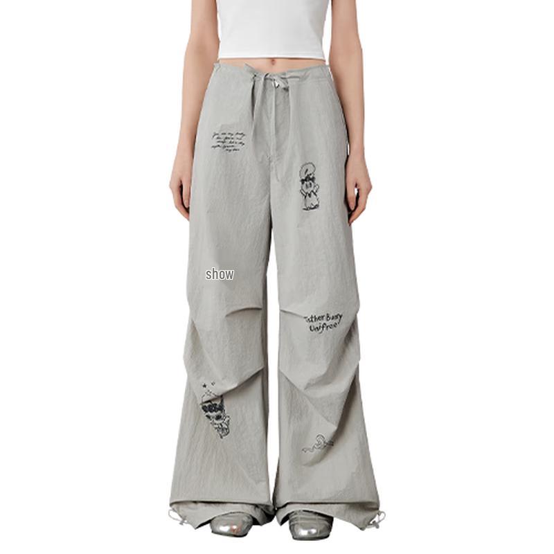 

UNIFREE x Aisle Graffiti Loose Cargo Parachute Pants L