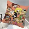 Cartoon The Iloud House Pillow Case Square Pillow Bedroom Sofa Leisure Comfort Cushion Car Home Decoration