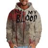Vintage 3D It'S Not My Blood Bloody Letter Patterns Printed Sweatshirts Hoodies For Men Clothes Y2k Top Pullovers Spring And Autumn Boy Tees Clothing