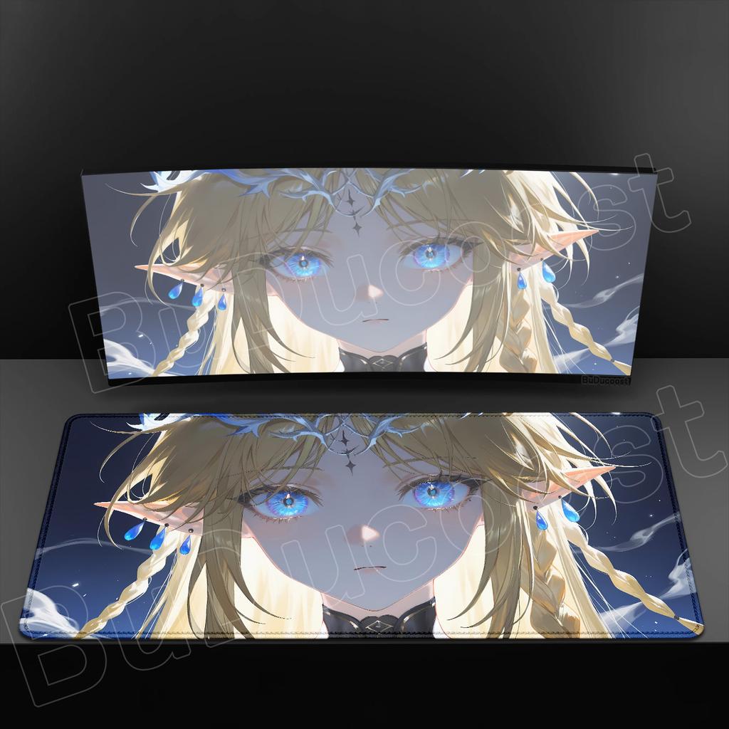 HD Print Wuthering Waves Cartethyia Mouse Pad Desk Protector Cartoon Anime Rubber Mat Game Mousepad Keyboard Mats Kawaii Deskmat